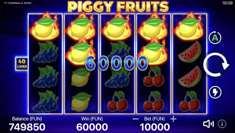 Piggy Fruits - grande pagamento do Piggy Feature com Wilds aleatórios